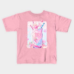 kawaii cute Bunny Ice cream Kids T-Shirt